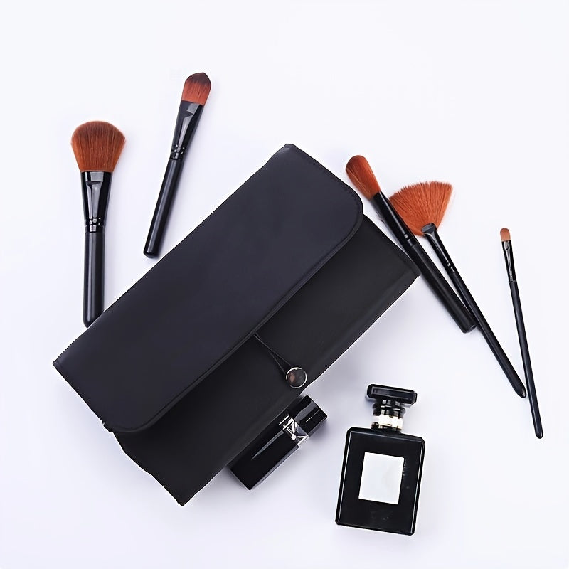 Large Capacity Makeup Brush Storage Pouch, Professional Multi-Functional Tool Organizer, Korean Style Portable Makeup Bag for Students