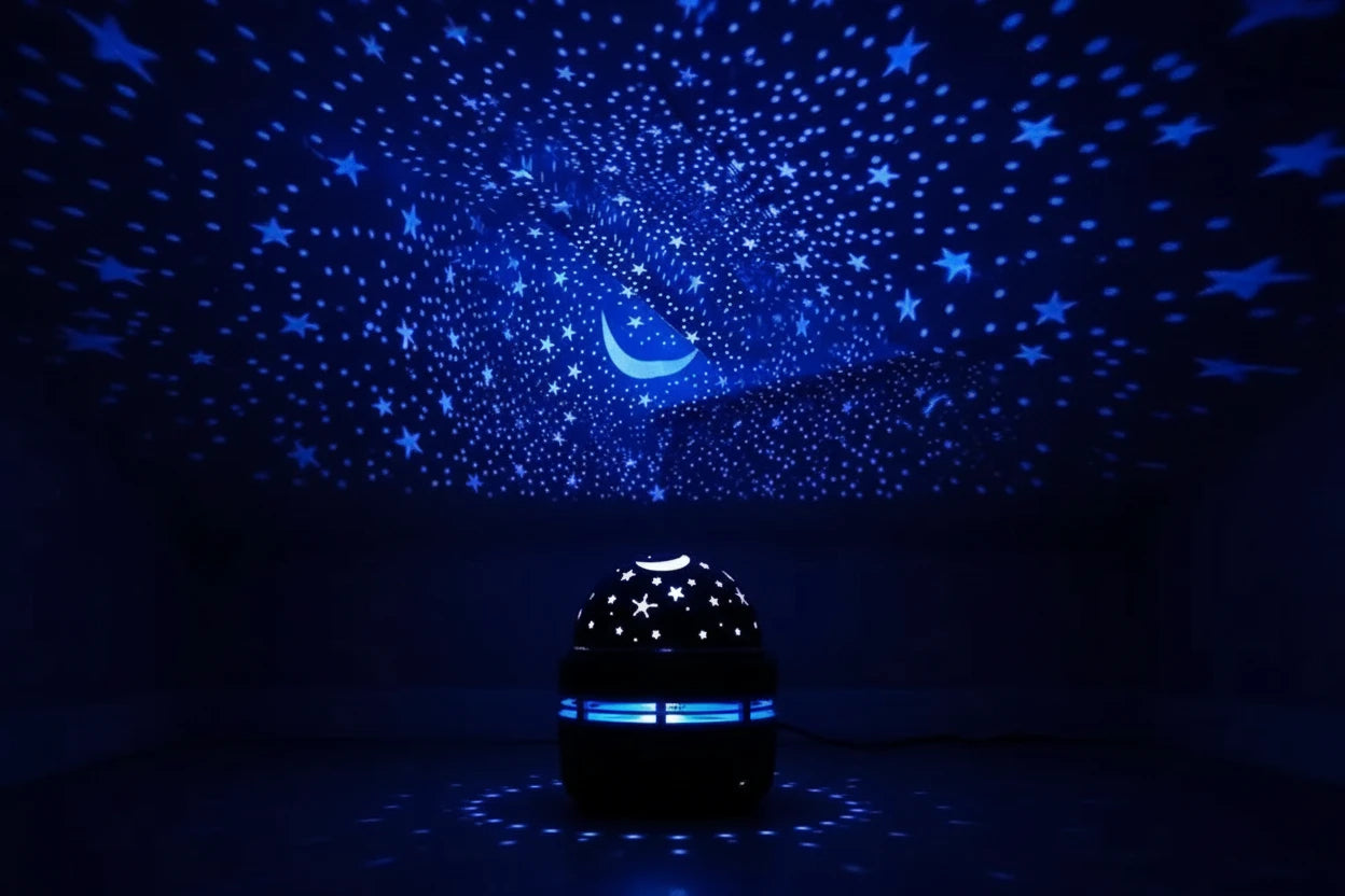 LED Starry Sky Night Lights USB Projector Lamp Magic Ball Moon Star Christmas Lights Home Room Atmosphere Decorations